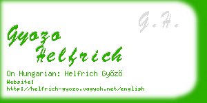 gyozo helfrich business card