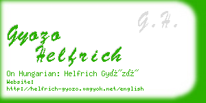 gyozo helfrich business card